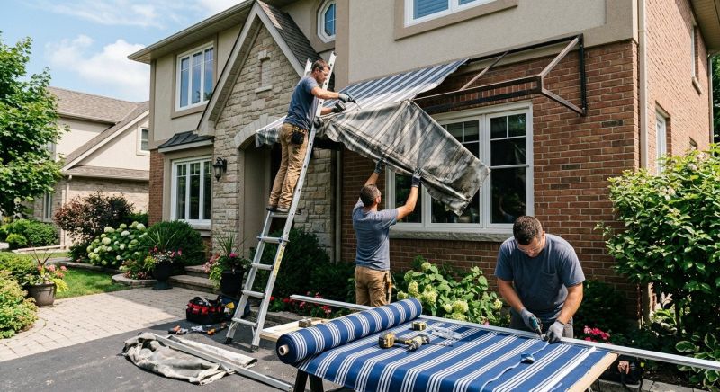 Fabric Awning Replacement in Santa Rosa, CA