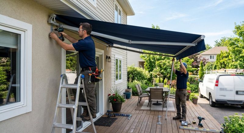 Canvas Awning Installation in Sonoma County, CA