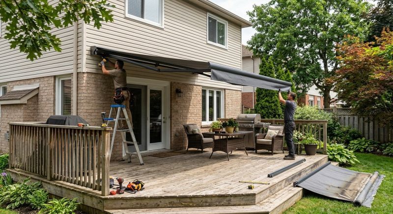 Deck Awning Installation in Santa Rosa, CA