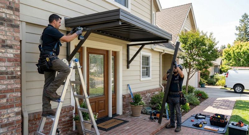 Metal Awning Installation in Sonoma County, CA