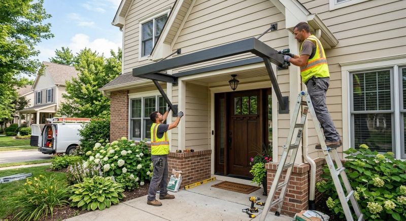 Metal Awning Installation in Sonoma County, CA