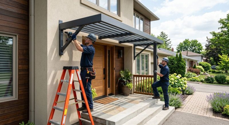Metal Awning Installation in Sonoma County, CA