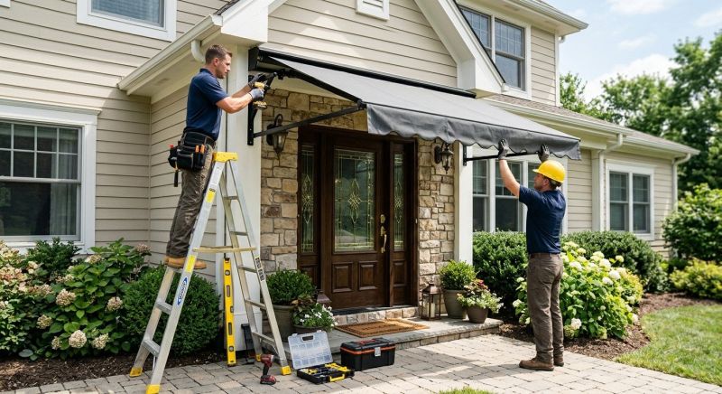Porch Awning Installation in Marin County, CA