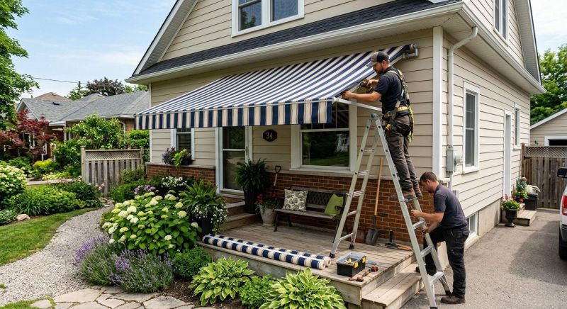 Porch Awning Installation in Santa Rosa, CA