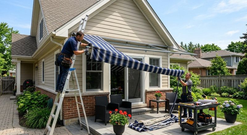 Porch Awning Installation in Santa Rosa, CA