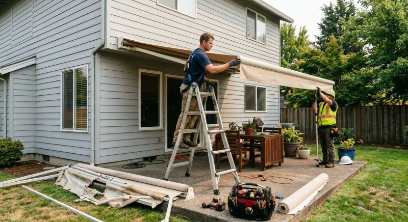 Retractable Awning Replacement in Sonoma County, CA