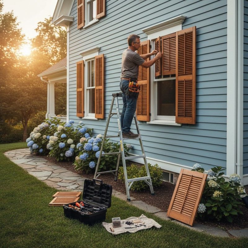 Shutter Reattachment in Overland Park, KS